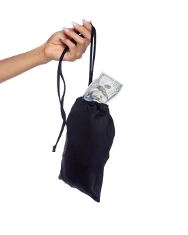 6731 - Spandex Iridescent Money Bag