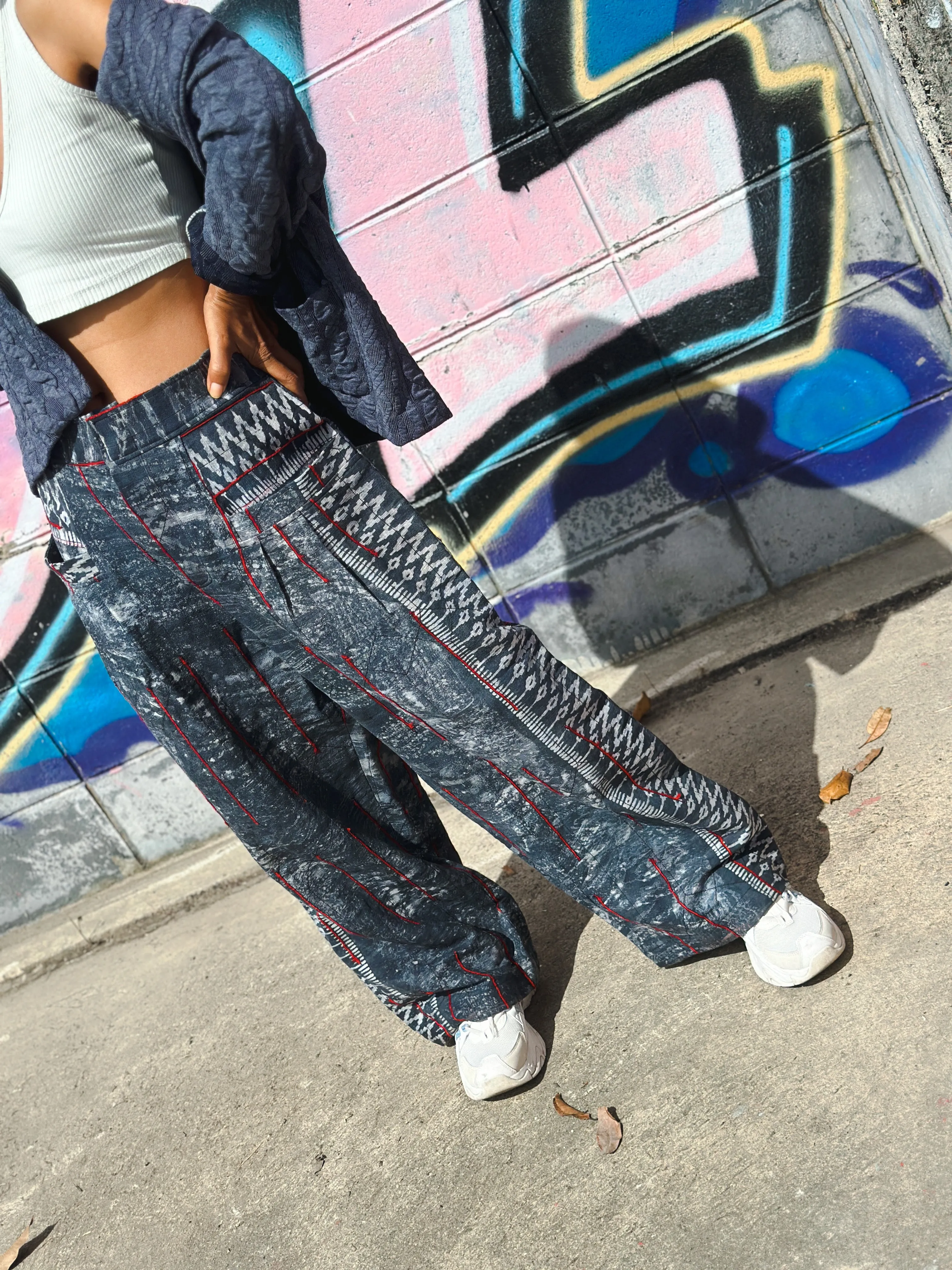 Batik hemp pants