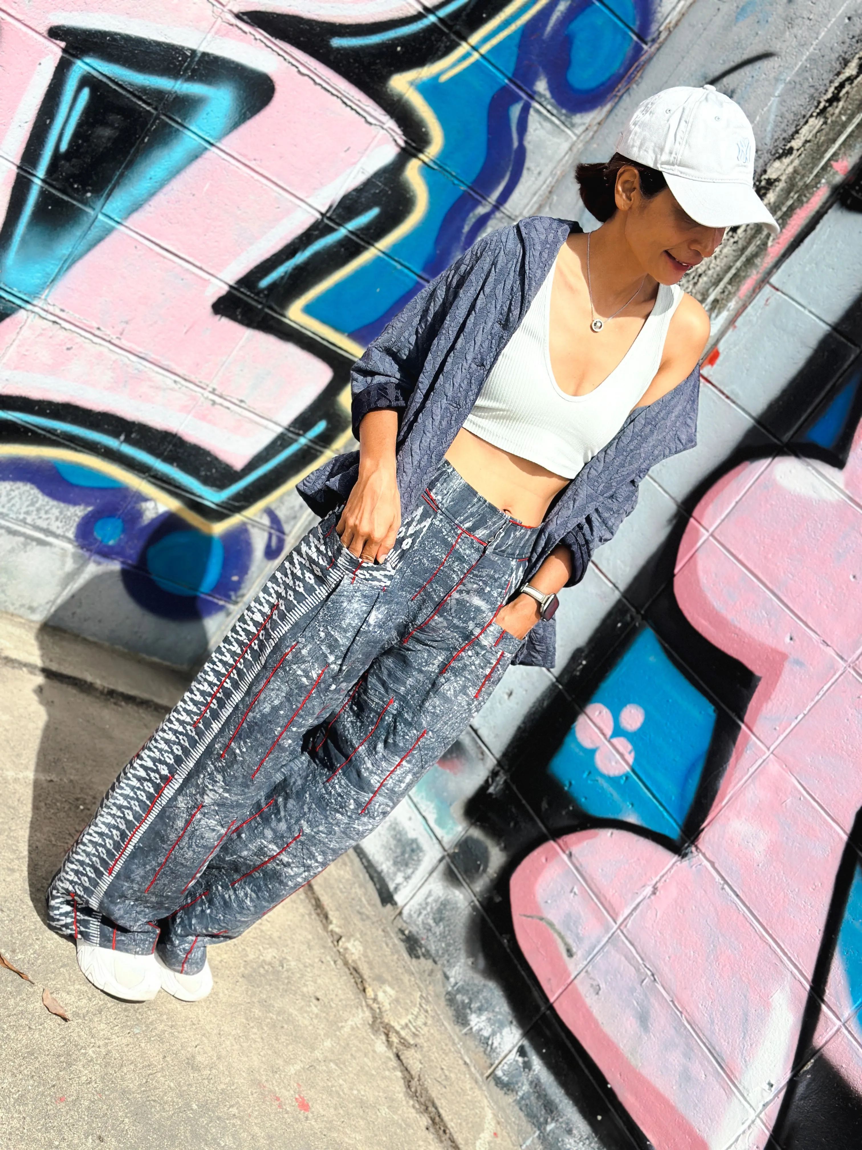 Batik hemp pants