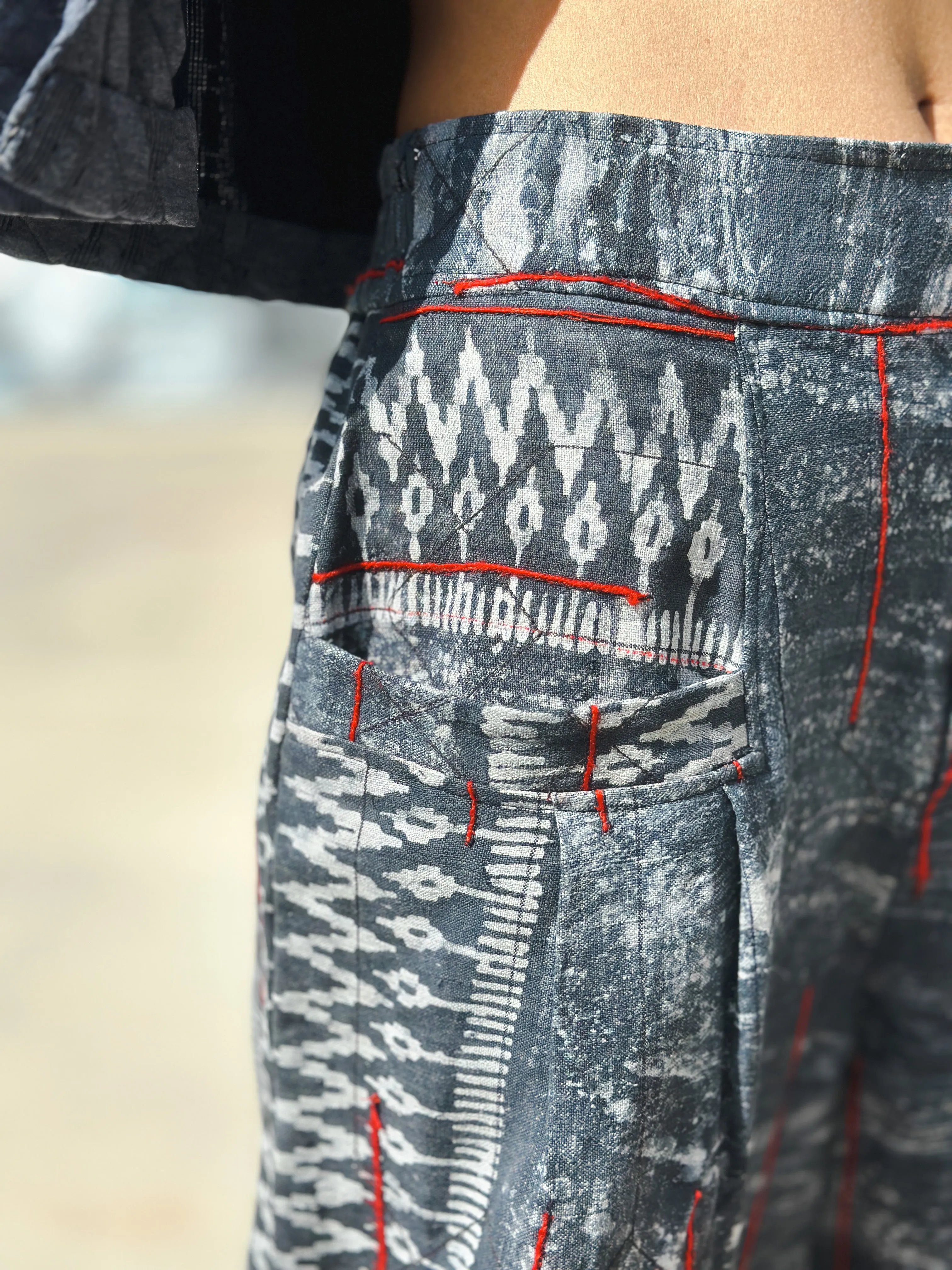 Batik hemp pants