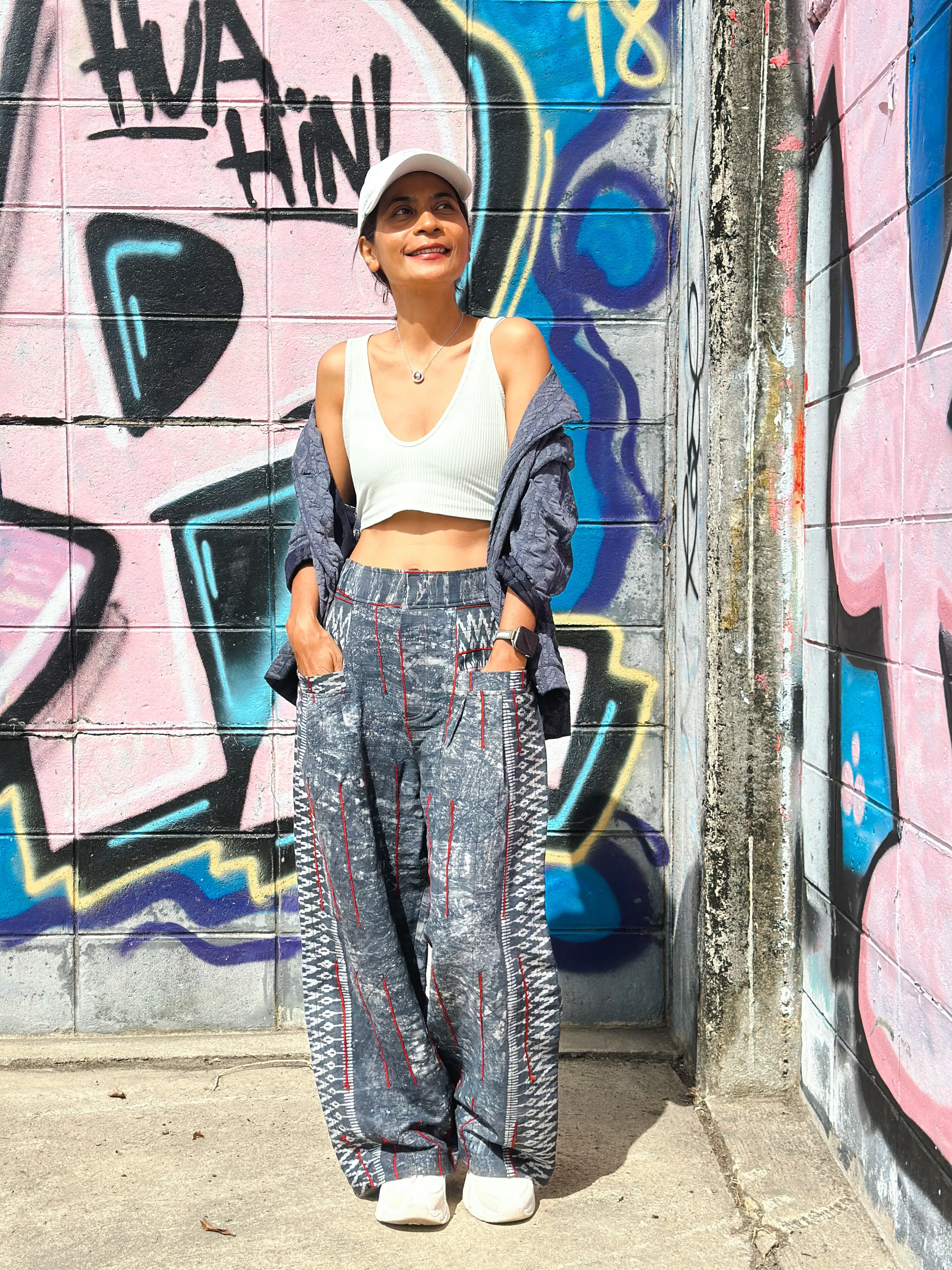 Batik hemp pants