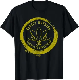 Buddhism Saying Lotus Flower Om Symbol Yoga Gift T-Shirt