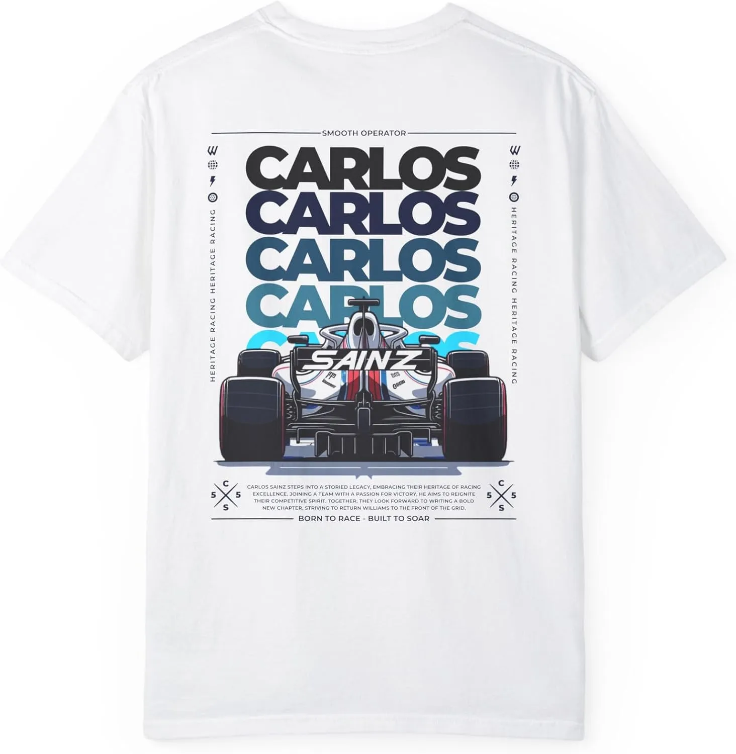Carlos Sainz Next Chapter Unisex T-Shirt  Bold Graphic Design | Racing Tribute Tee | Comfortable Fan Apparel