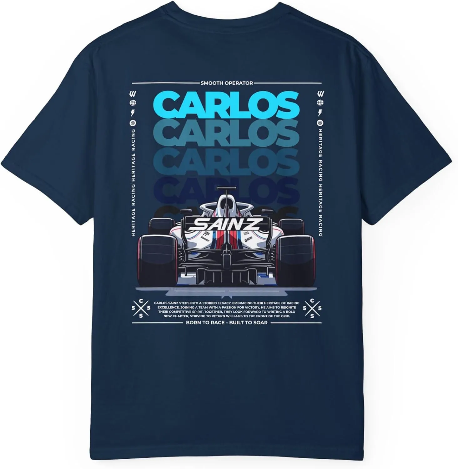 Carlos Sainz Next Chapter Unisex T-Shirt  Bold Graphic Design | Racing Tribute Tee | Comfortable Fan Apparel