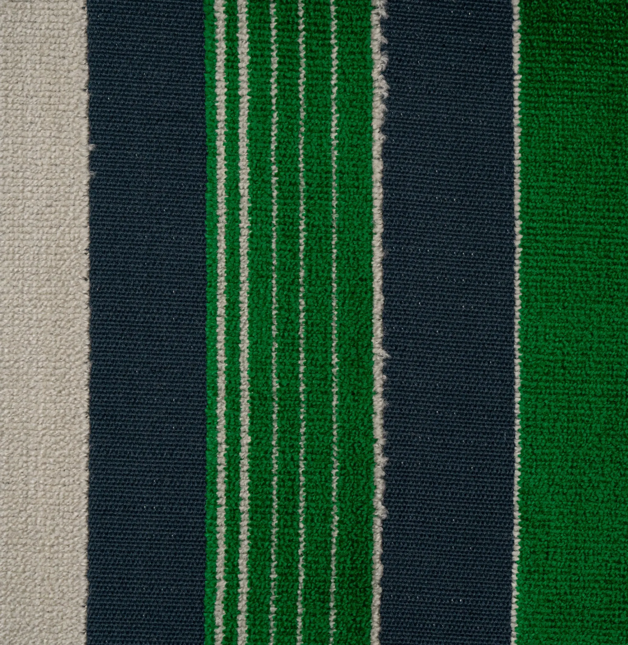 CAYMAN - BOLD VERTICAL STRIPES CUT VELVET UPHOLSTERY FABRIC BY THE YARD
