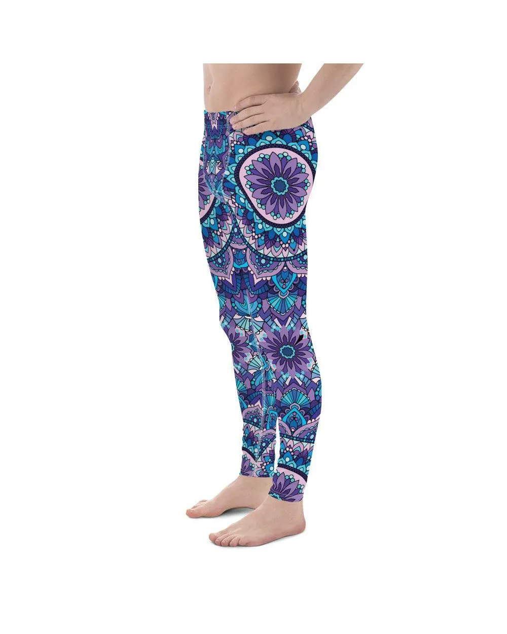 Colorful Blue Mandala Meggings