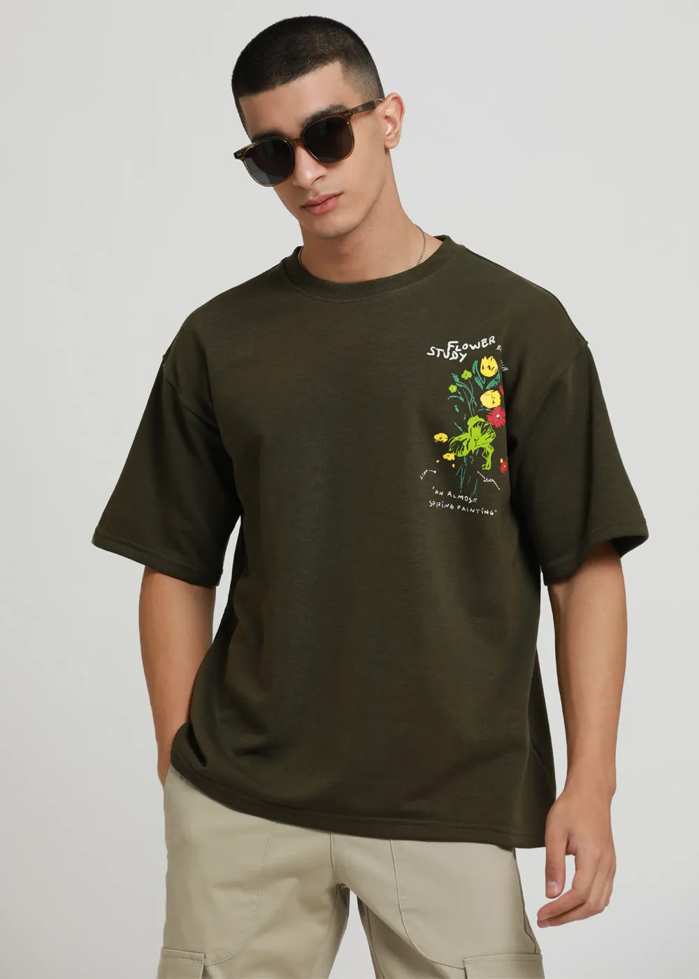 Forest Olive Oversized T-shirt