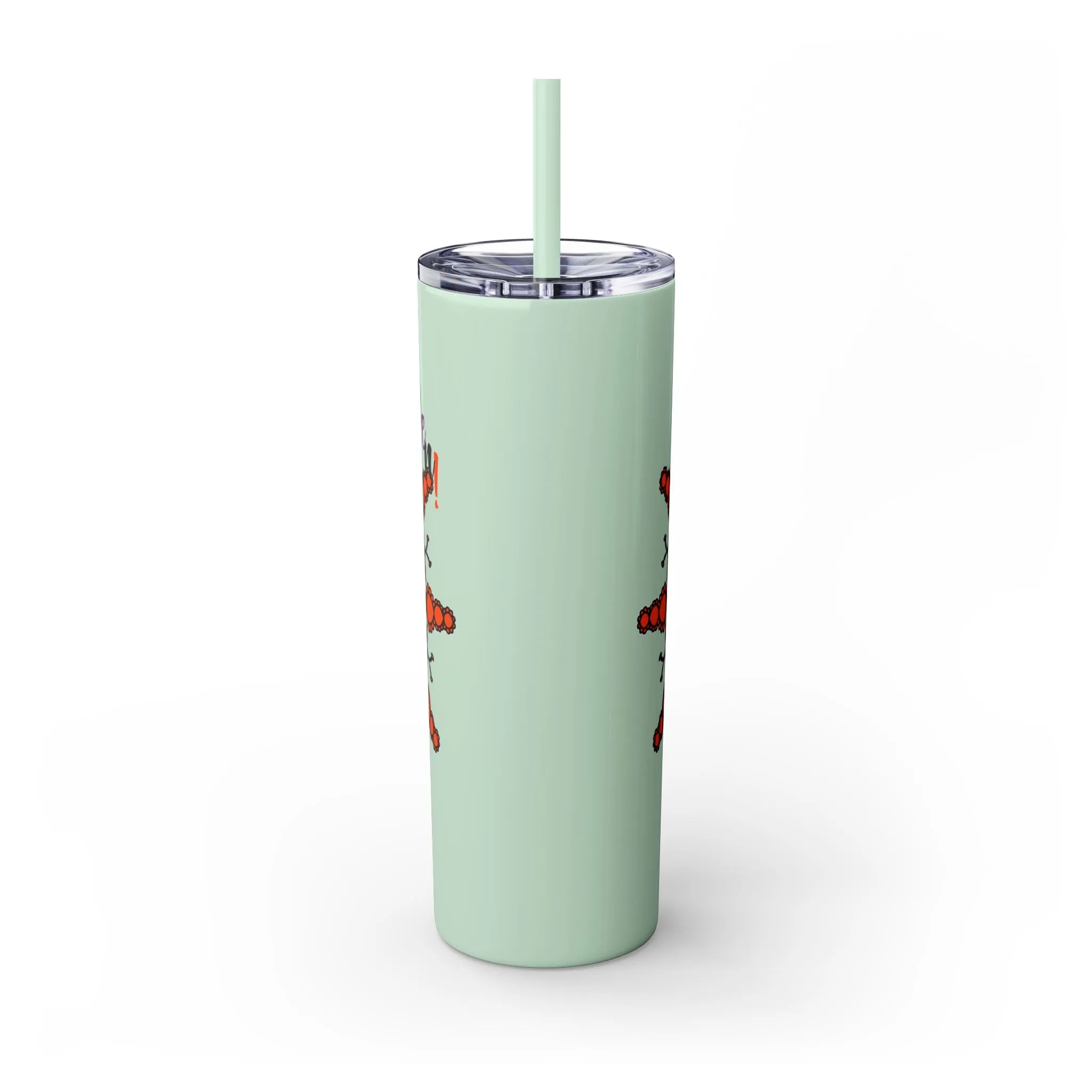 Handmade Mandala Skinny Tumbler - Keeps Drinks Hot/Cold