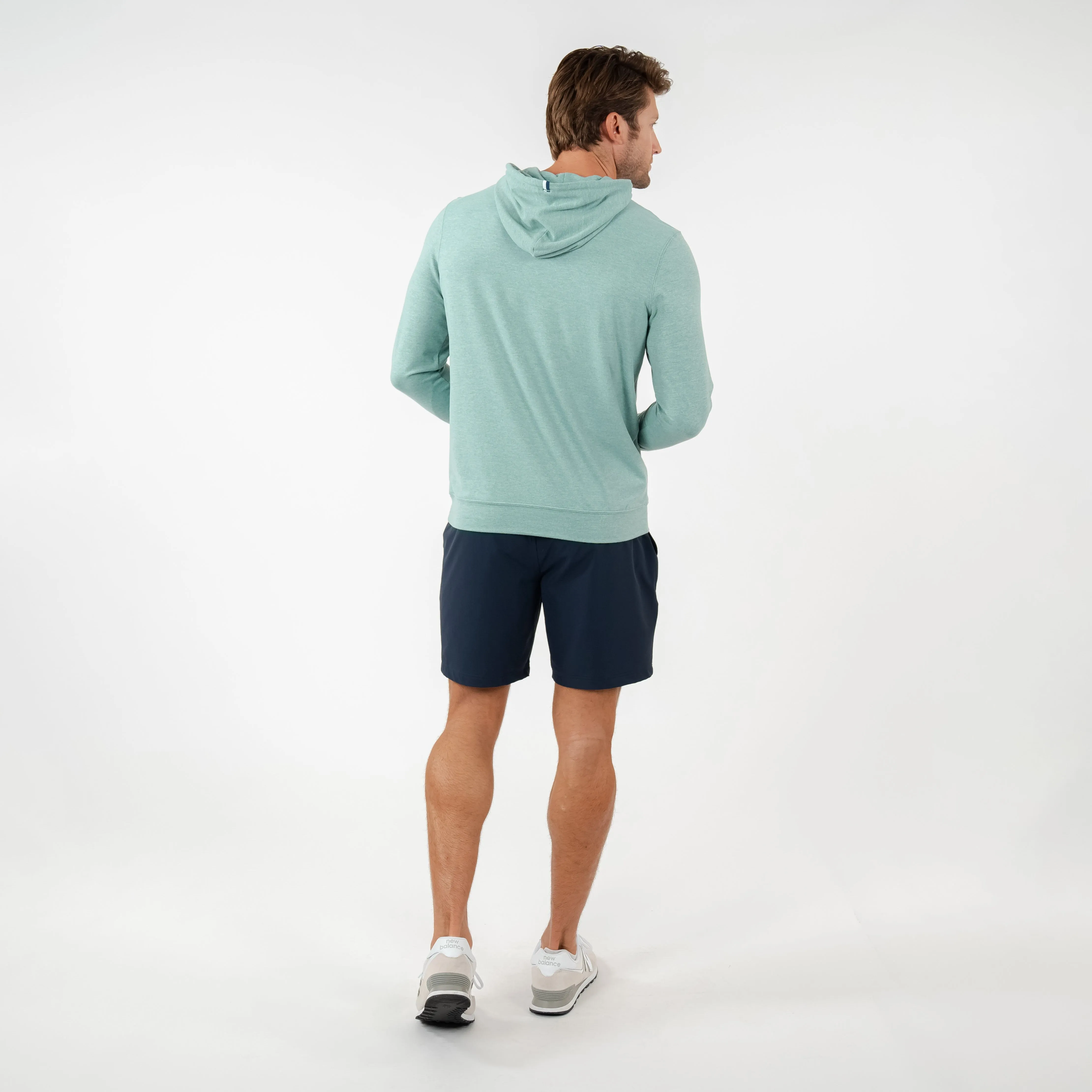 Hesi Performance Hoodie | Heather - Bullfrog Green/Antigua Green