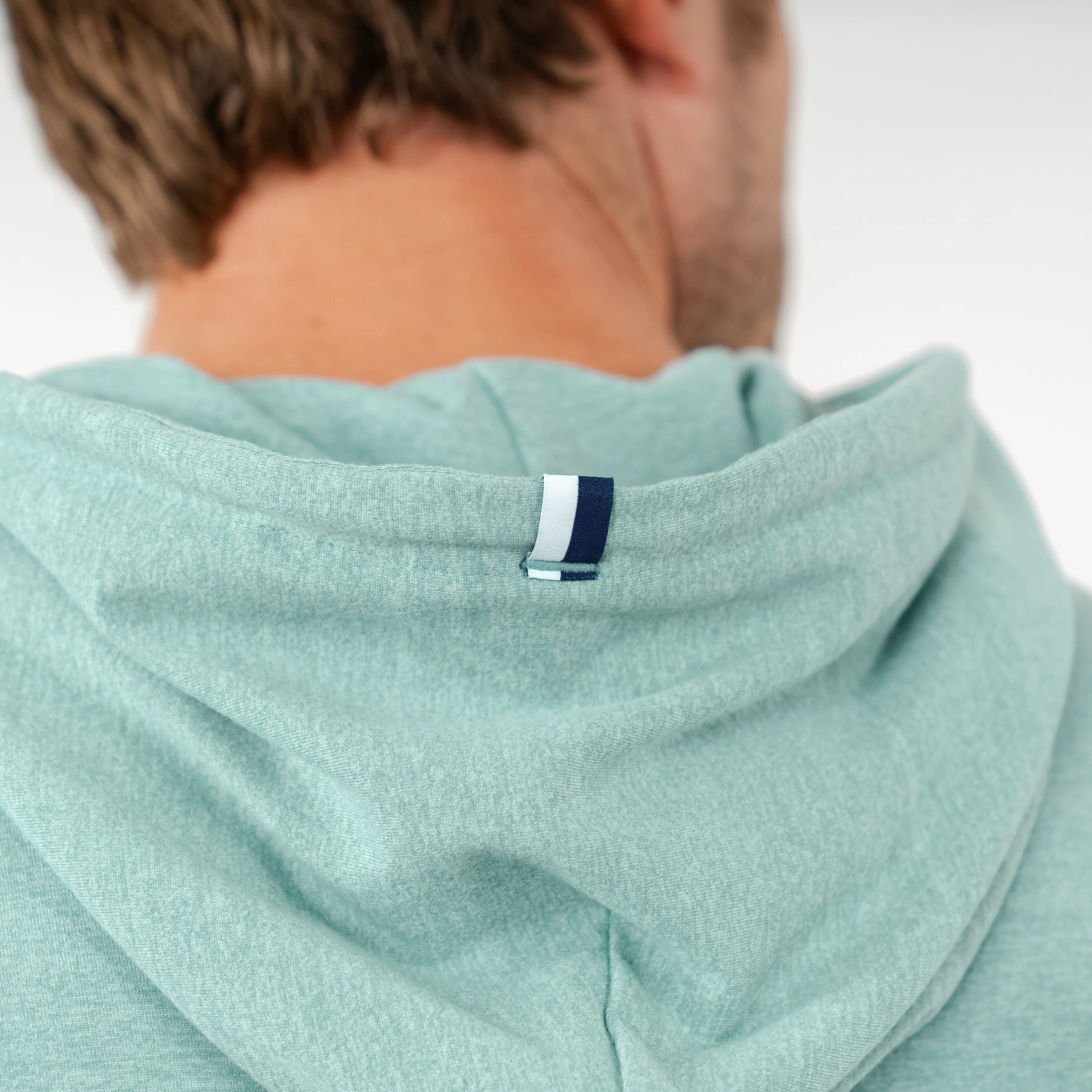 Hesi Performance Hoodie | Heather - Bullfrog Green/Antigua Green