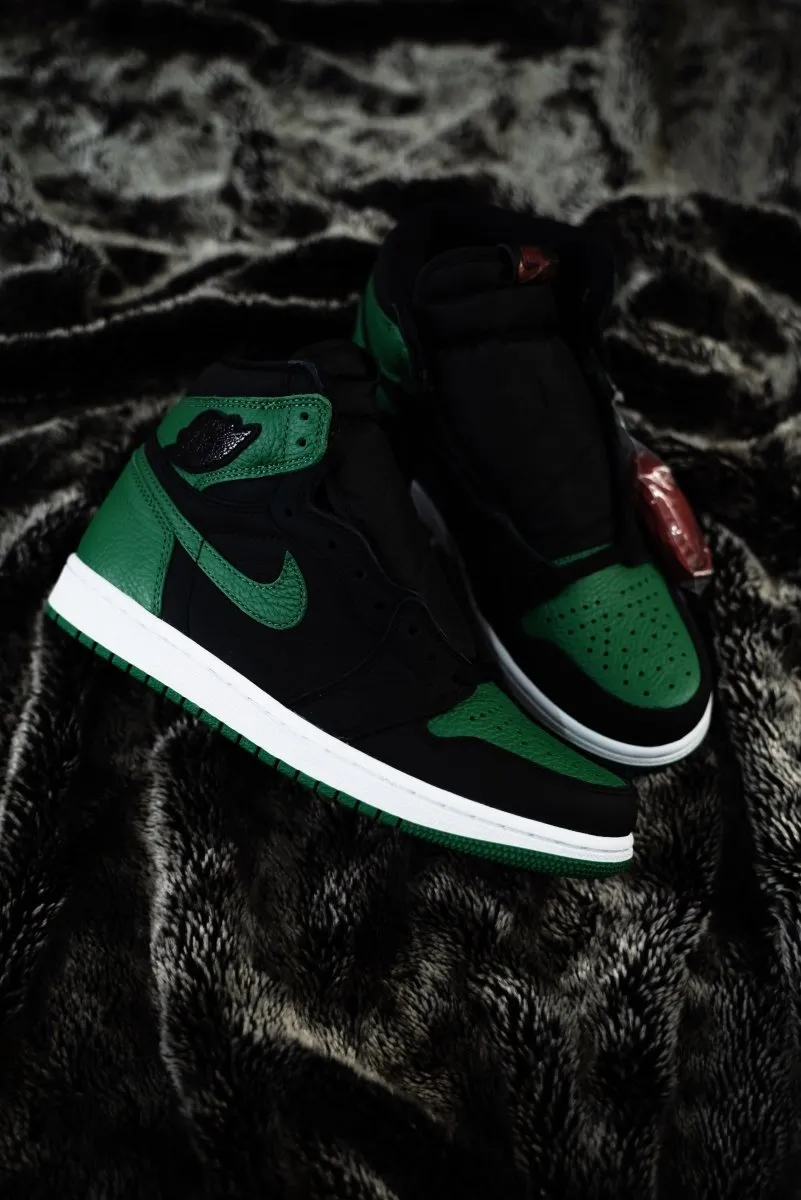 Jordan 1 Retro High Pine Green Black