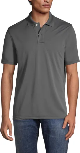 Lands' End Men's Short Sleeve Polyester Polo