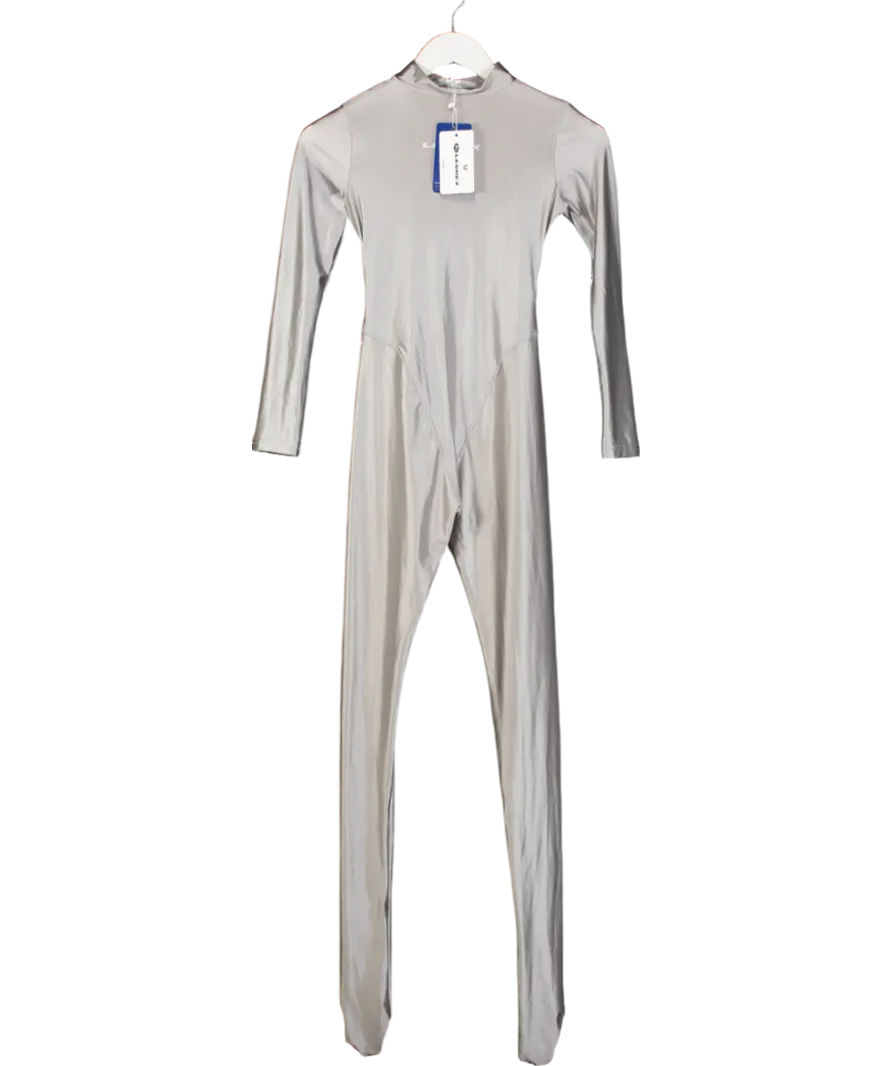 Leohex Metallic Spandex Bodysuit UK M