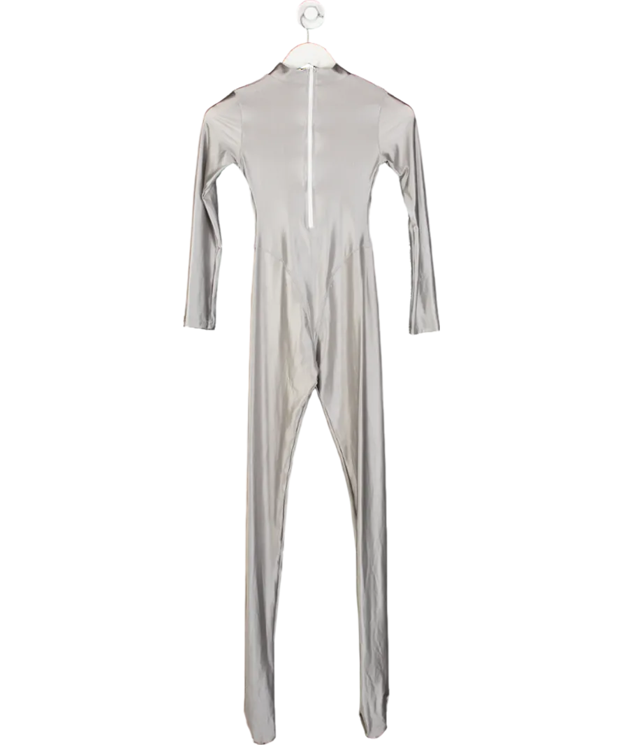 Leohex Metallic Spandex Bodysuit UK M