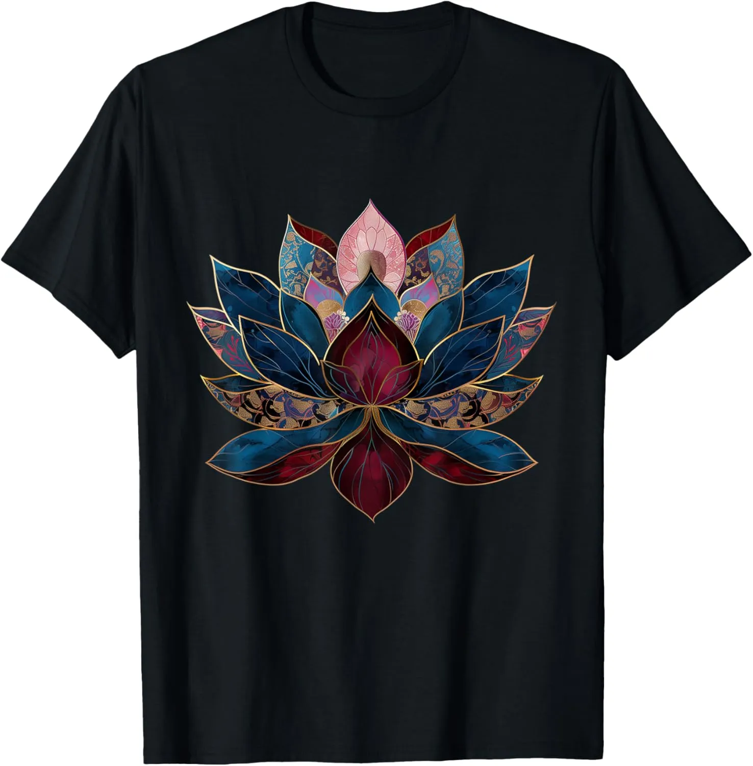 Lotus Flower Vintage Japanese Zen Buddhism Yoga T-Shirt
