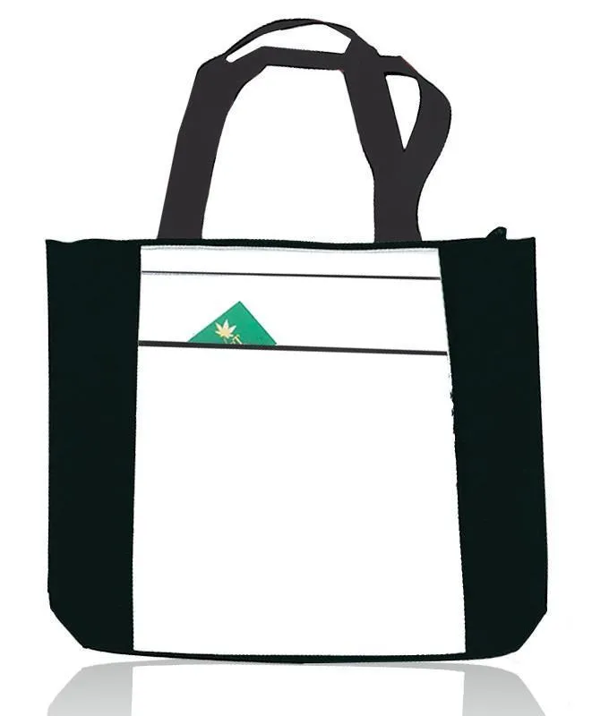 LOW PRICE ZIPPERED POLYESTER TOTE BAG