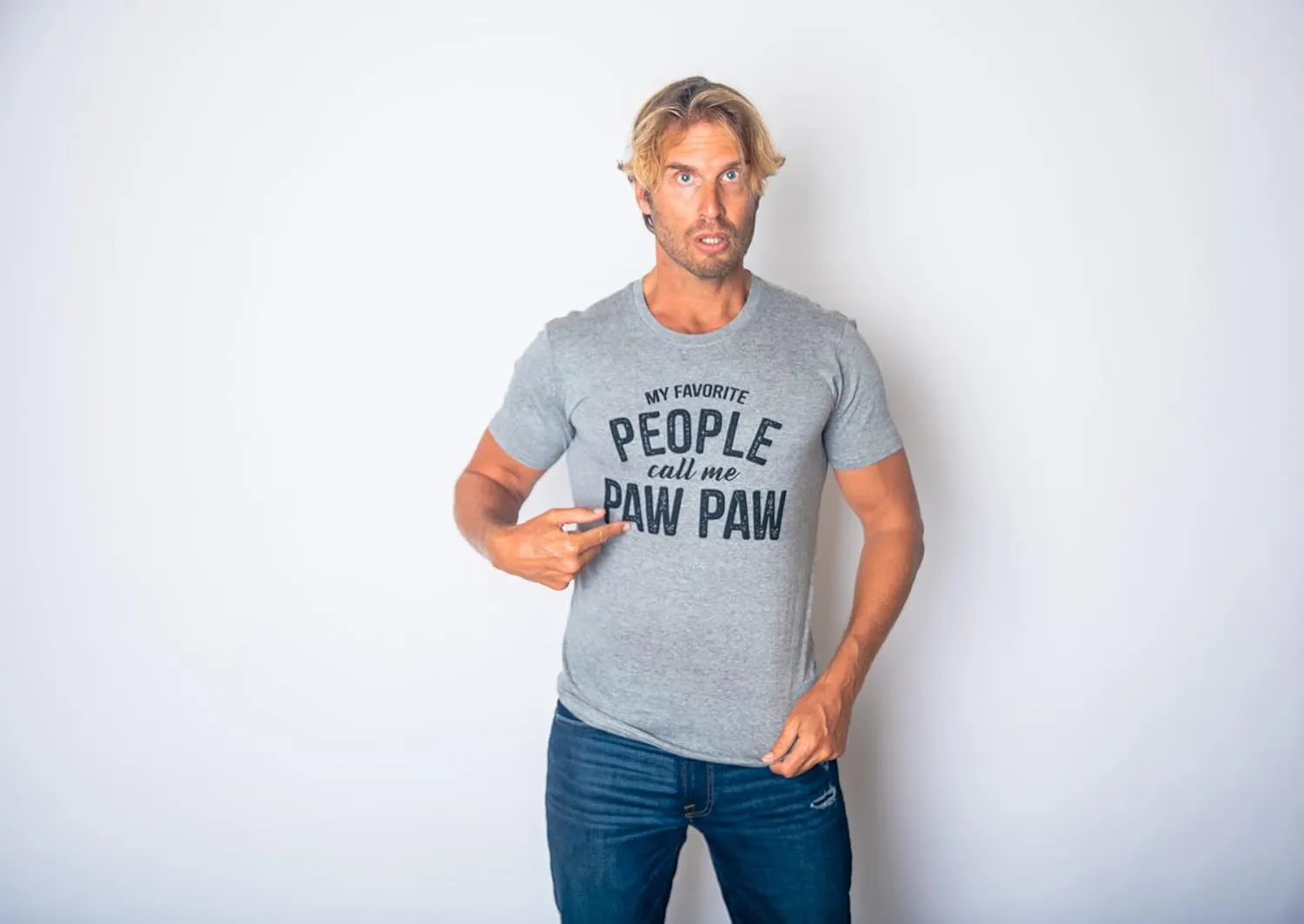 Mens My Favorite People Call Me Paw Paw T Shirt Funny Fathers Day Papa Grandpa