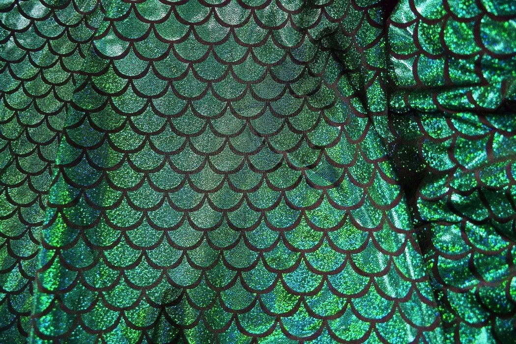 Mermaid Scale High Waist Capri Leggings