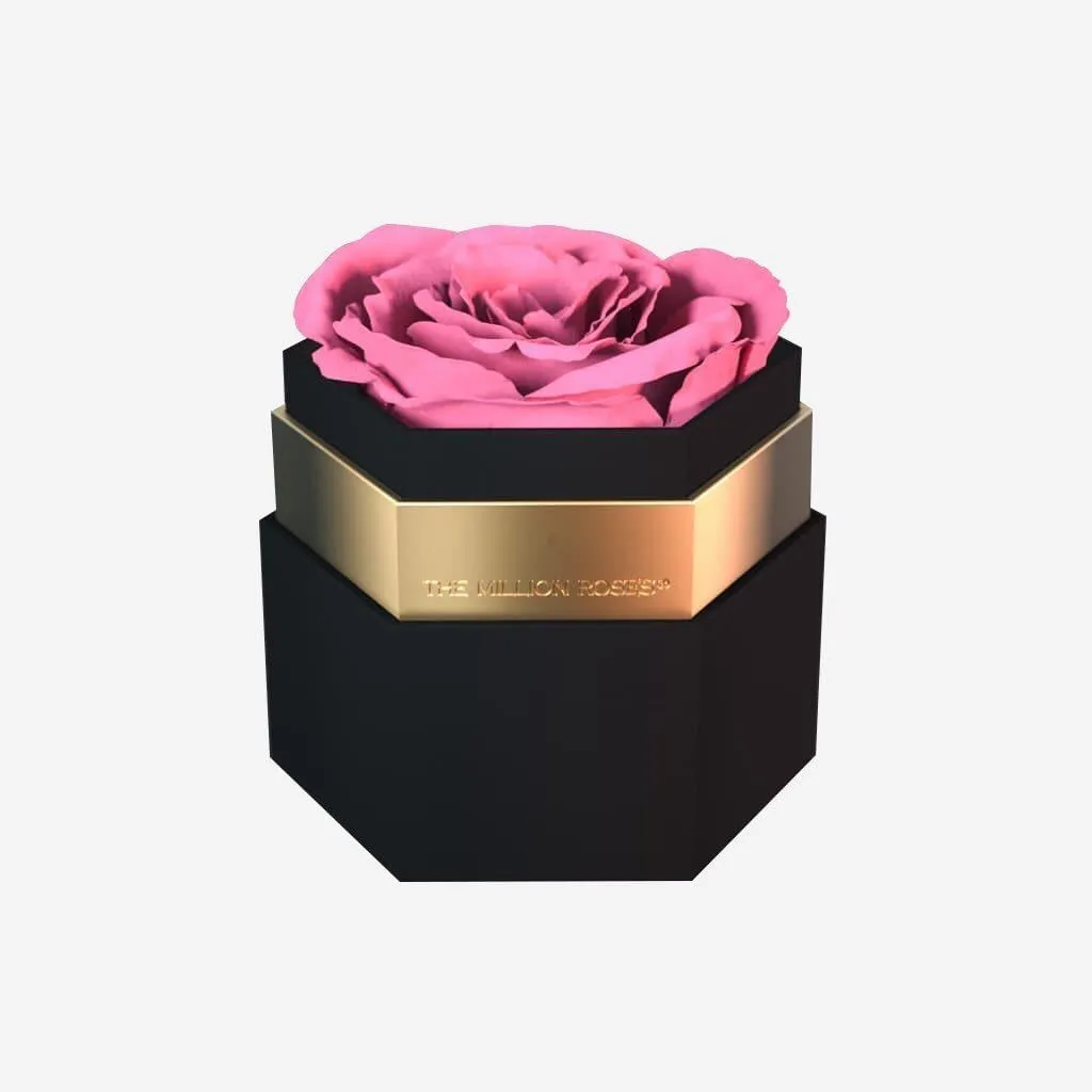 One in a Million™ Black Hexagon Box | Pink Rose