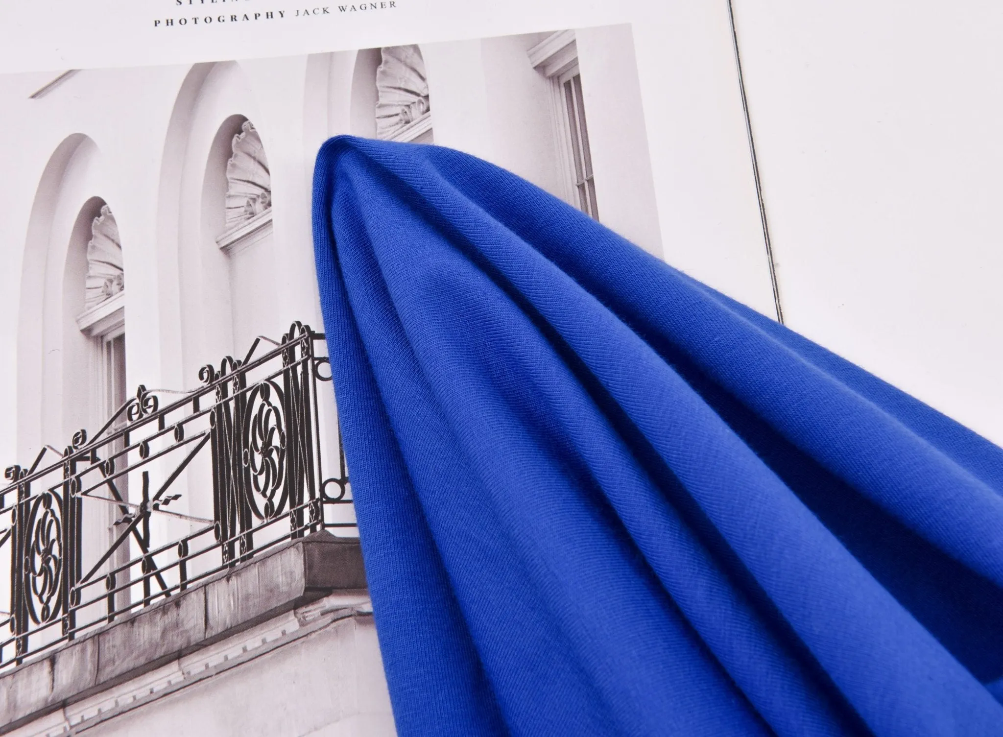 Organic Cotton Spandex Knit 4-Way Spandex Cotton Jersey Fabric - 8973