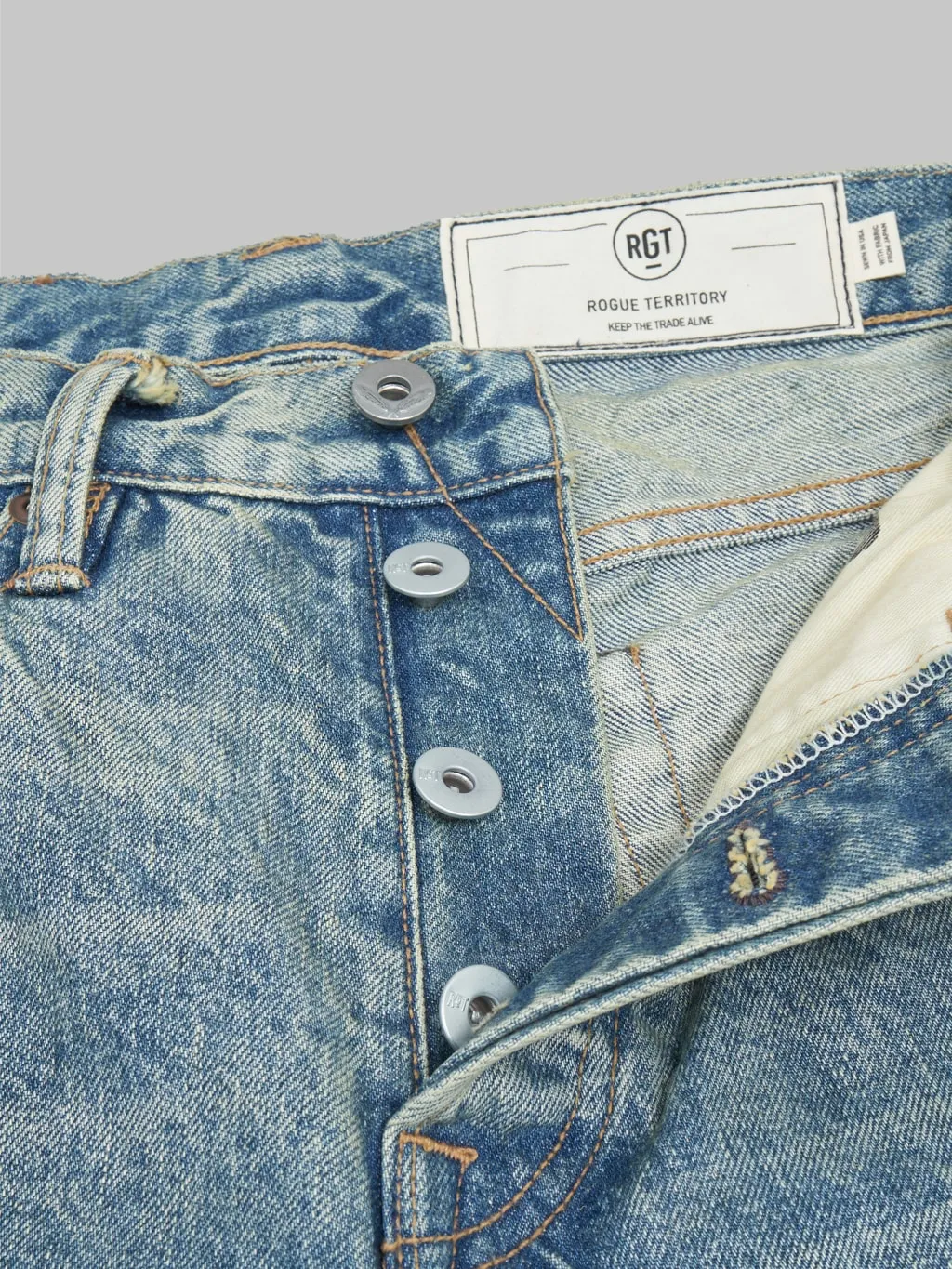 Rogue Territory 15.25oz Strider Light Indigo Wash Jeans