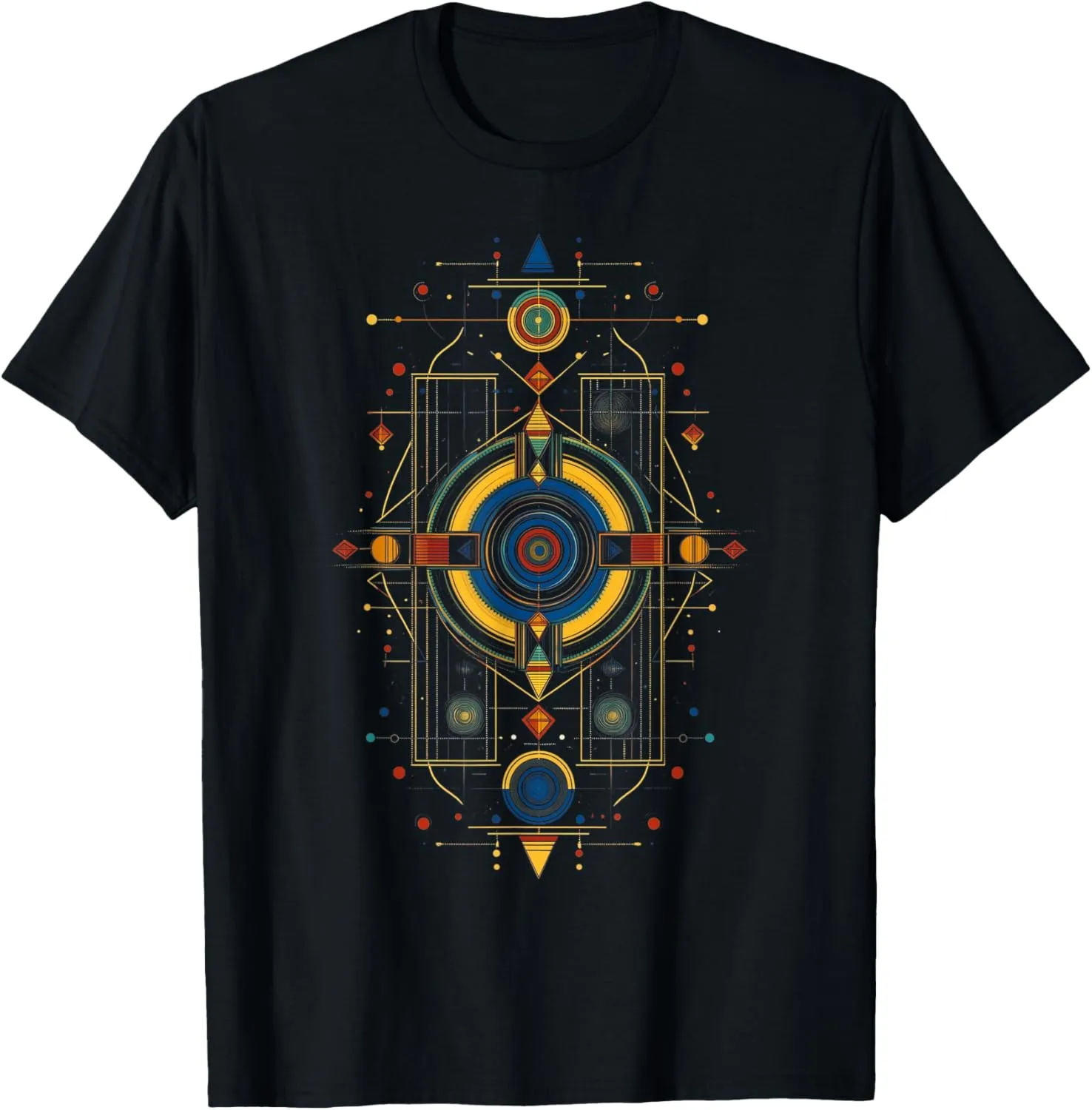 Sacred Geometry Metatron Abstract Art Aztec Spiritual Yoga T-Shirt