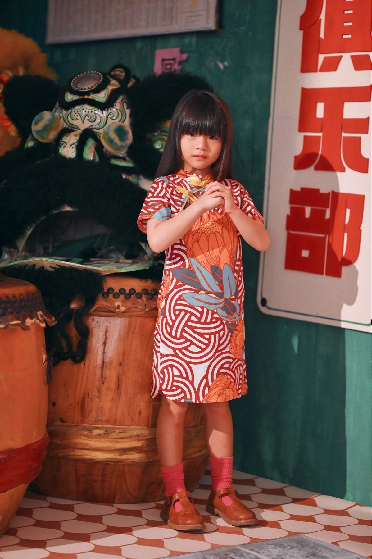 The Chinatown Cheongsam Dress - Bloom