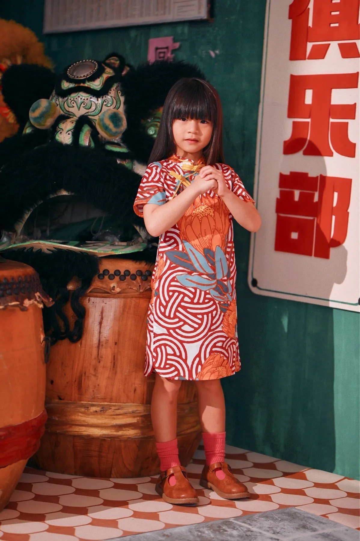 The Chinatown Cheongsam Dress - Bloom