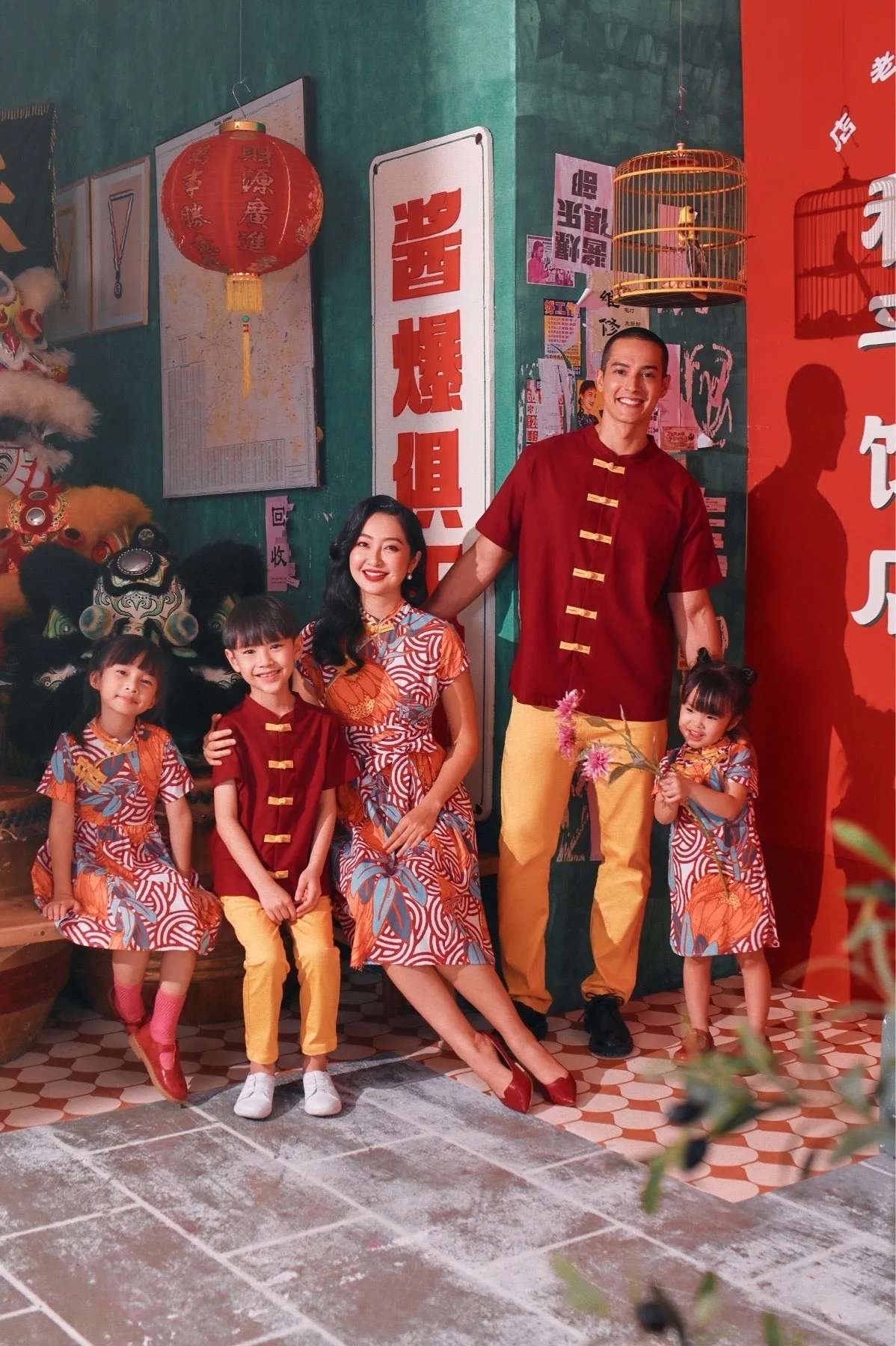The Chinatown Cheongsam Dress - Bloom