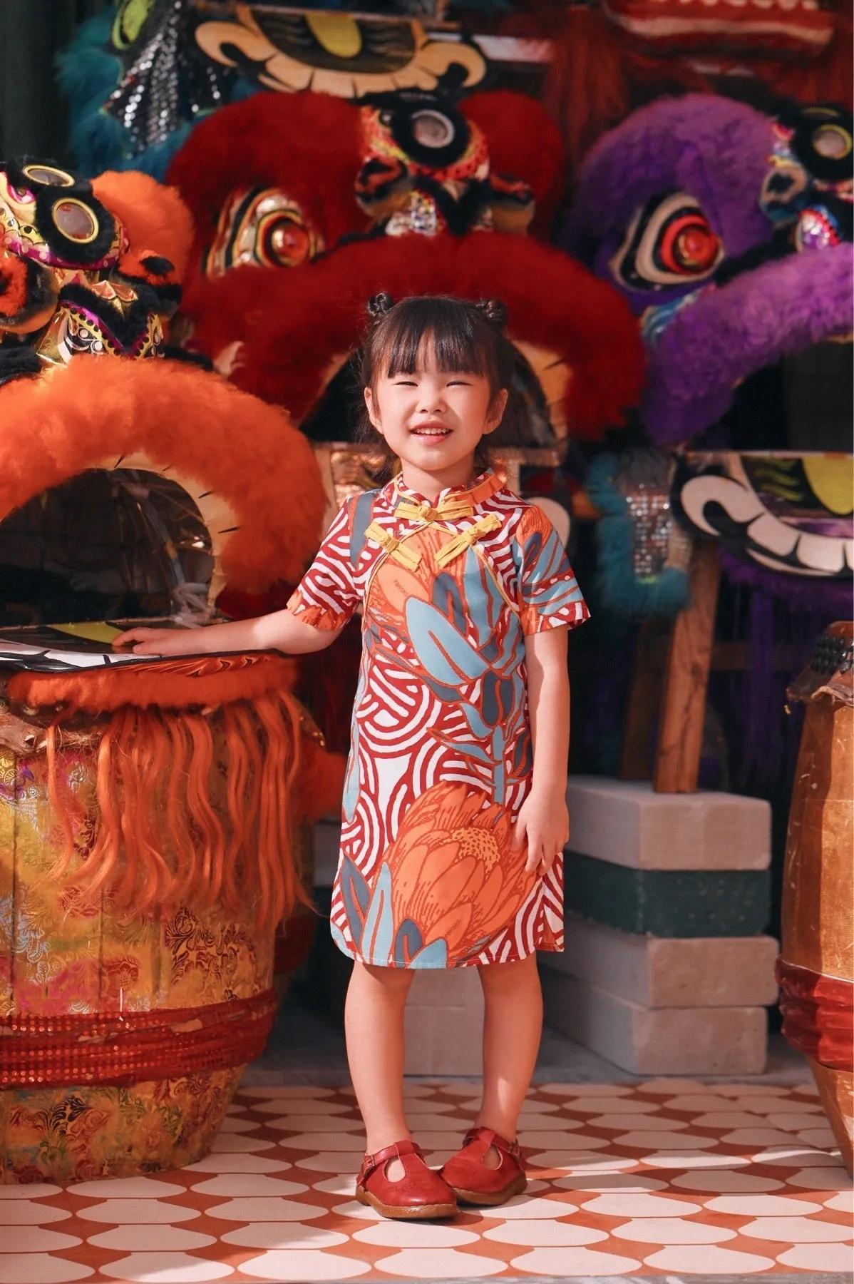 The Chinatown Cheongsam Dress - Bloom