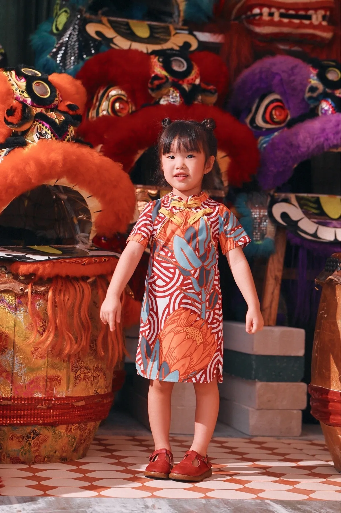 The Chinatown Cheongsam Dress - Bloom