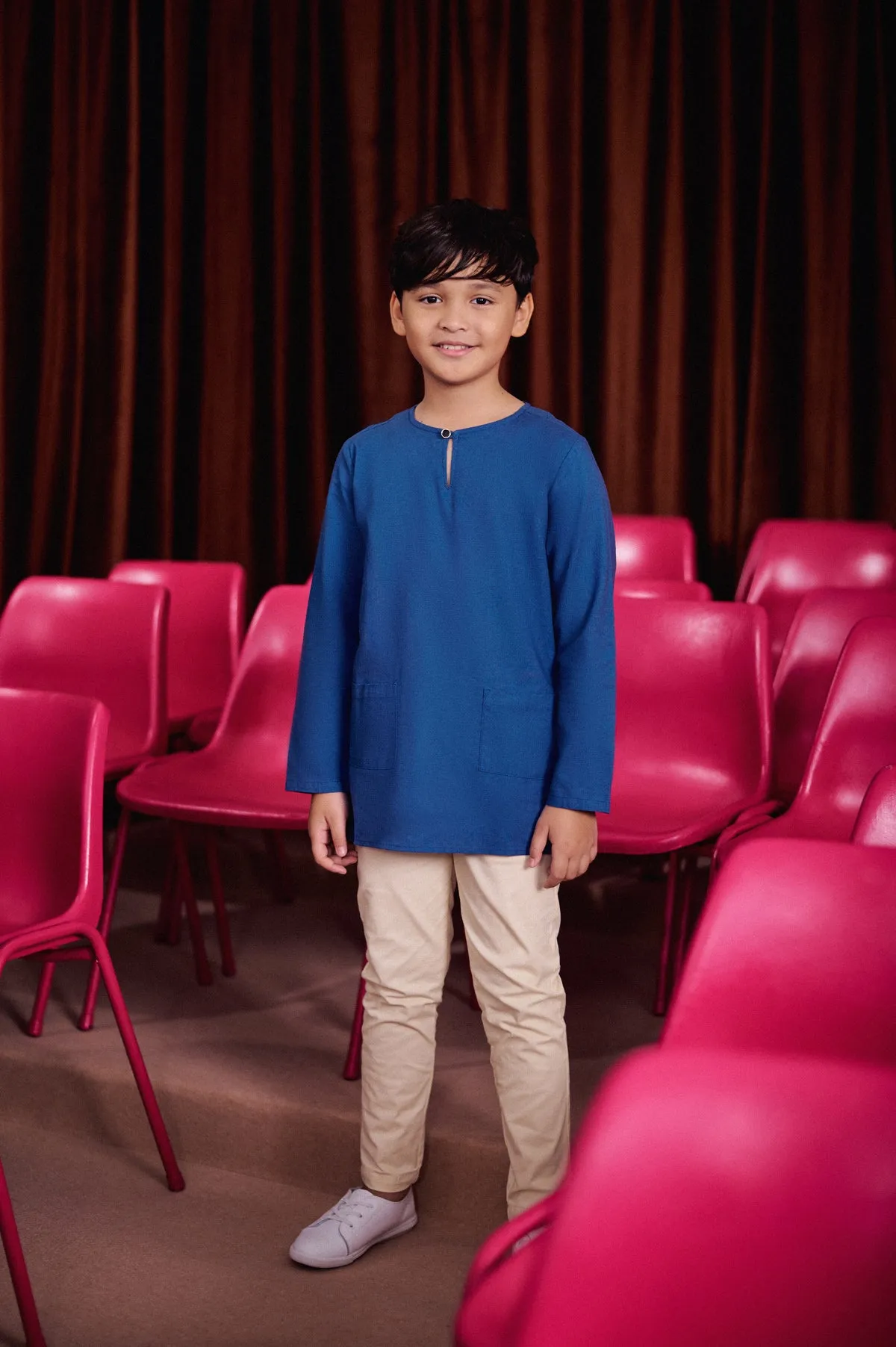 The Dulu Kita Kurta - Steel Blue