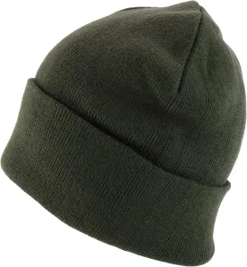 Trendy Apparel Shop XXL Oversized Solid Cuff Long Stretchy Winter Beanie Hat