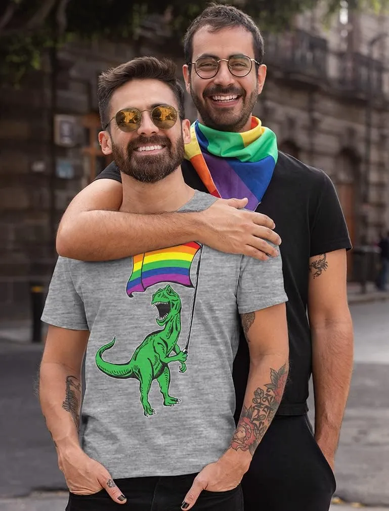 Tstars Love Pride Shirt for Men | LGBTQ Gifts - Gay Equality Rainbow Flag Mens Apparel