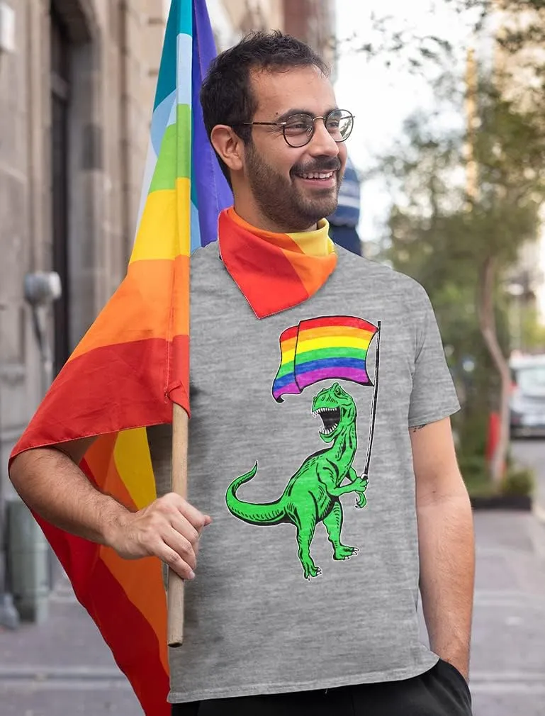Tstars Love Pride Shirt for Men | LGBTQ Gifts - Gay Equality Rainbow Flag Mens Apparel