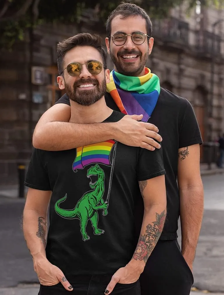 Tstars Love Pride Shirt for Men | LGBTQ Gifts - Gay Equality Rainbow Flag Mens Apparel