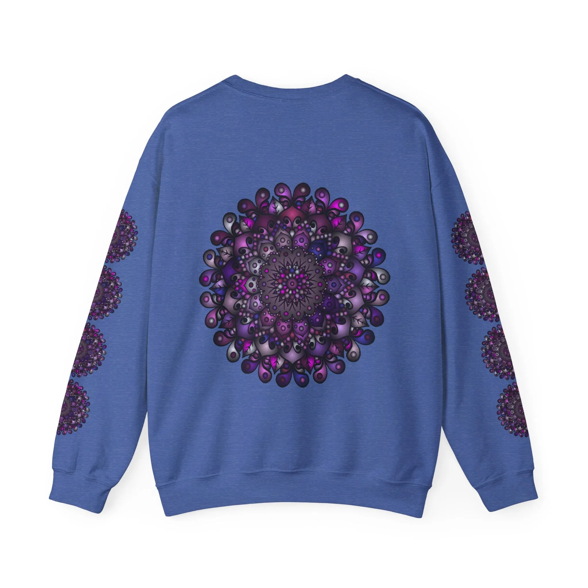 Unisex Heavy Blend™ Crewneck Sweatshirt with Purple Mandala Design
