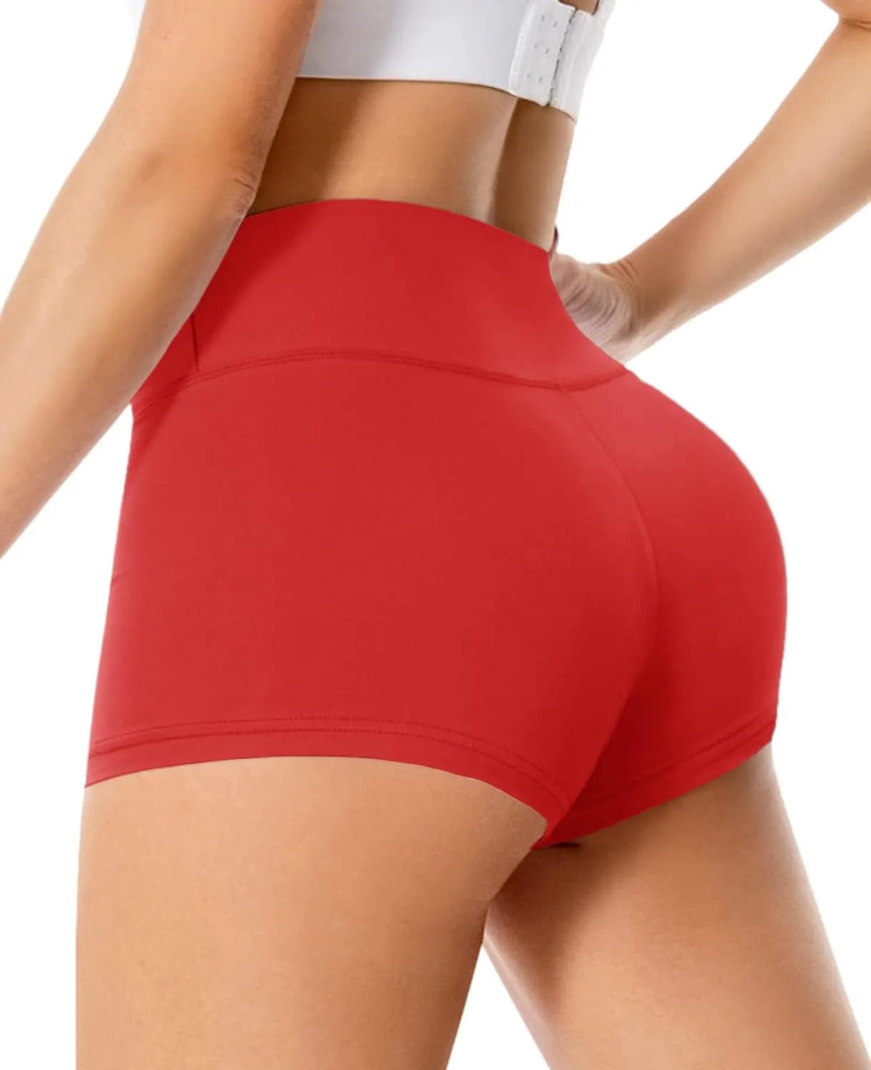 Women's 3"/5" High Waisted Biker Shorts - Spandex Yoga, Workout, Cycling, Volleyball, Dance | Athletic Booty Shorts