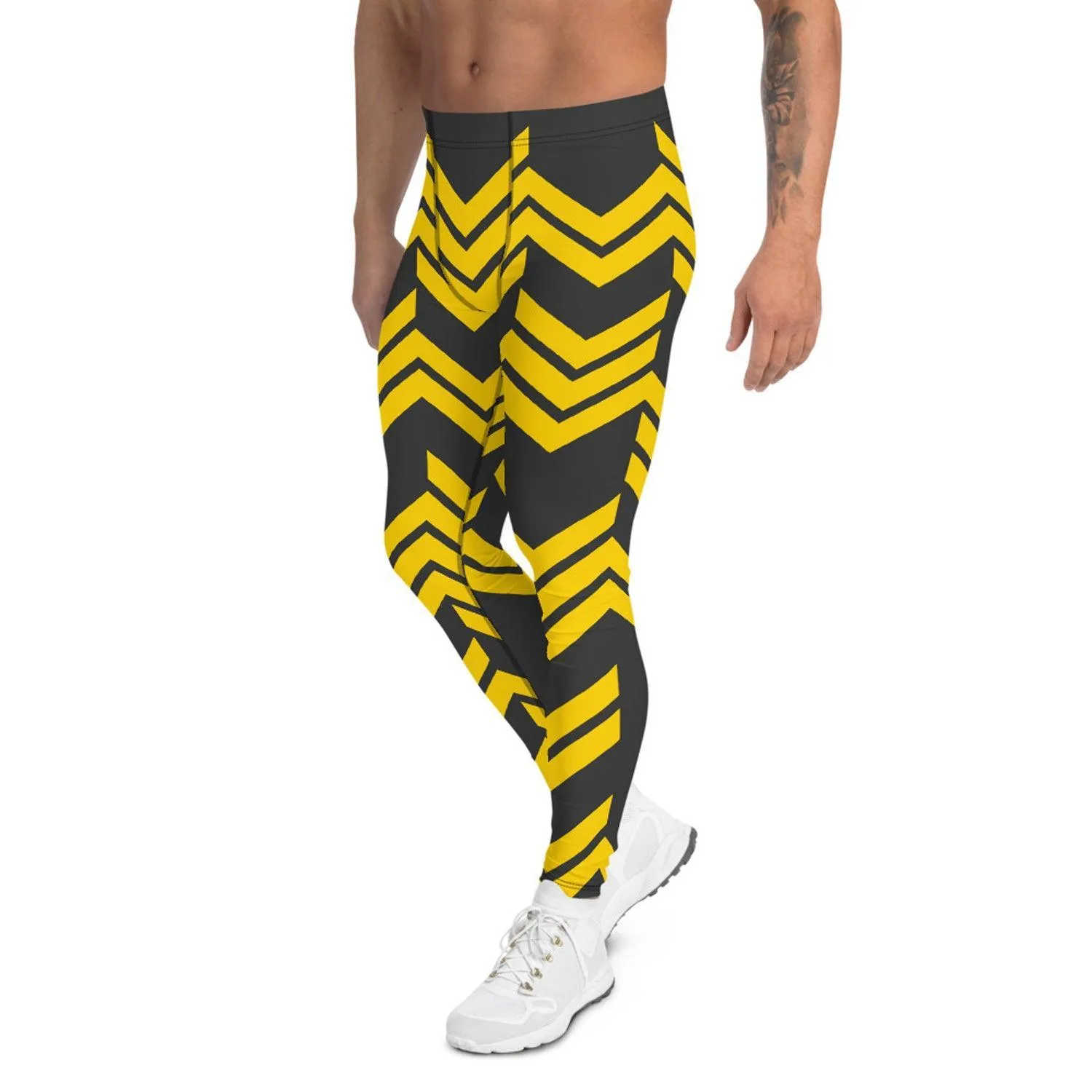 Yellow Arrows Sport Leggings for Men