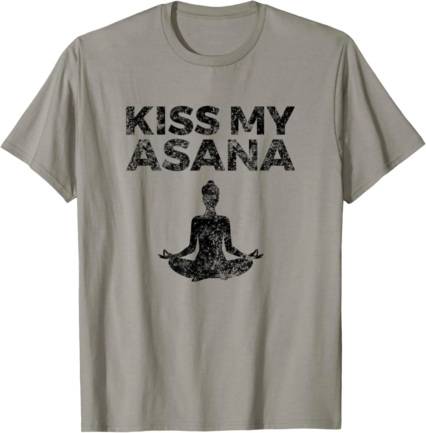Yoga Asana Themed Gift T-Shirt Kiss My Asana